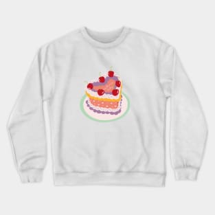 Sagittarius Baby Heart Cake Design Crewneck Sweatshirt